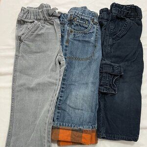 Gymboree | 3 Pairs Boys 3T Jeans, 2T Corduroy Pants 100% Cotton